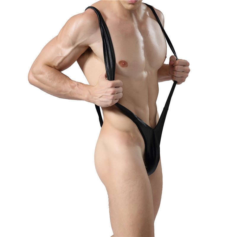 Borat - V-shaped patent leather sexy outfit