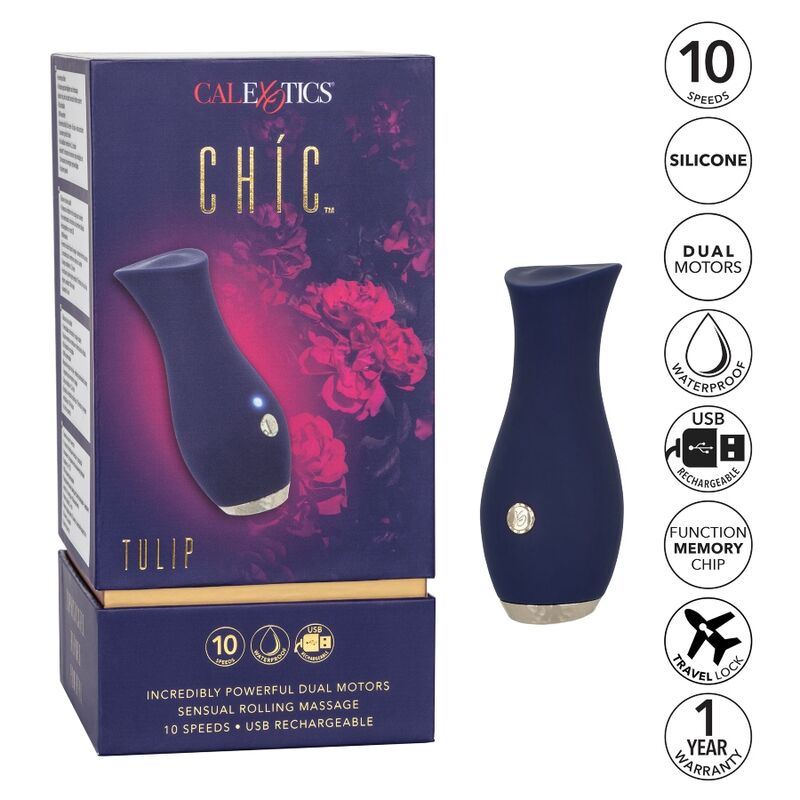 CALEXOTICS - CHIC TULIP MASSAGE ADOR - AZUL