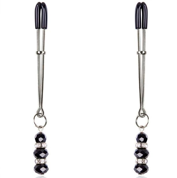 OHMAMA FETISH - NIPPLE CLAMPS WITH CRYSTAL STONES