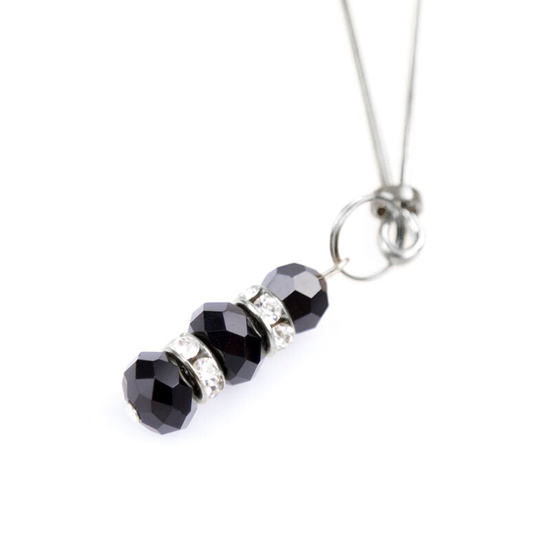OHMAMA FETISH - NIPPLE CLAMPS WITH CRYSTAL STONES