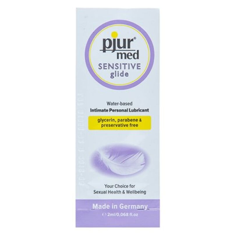 PJUR - WITH SENSITIVE GLIDE WATER BASED LUBRICANT 2 ML