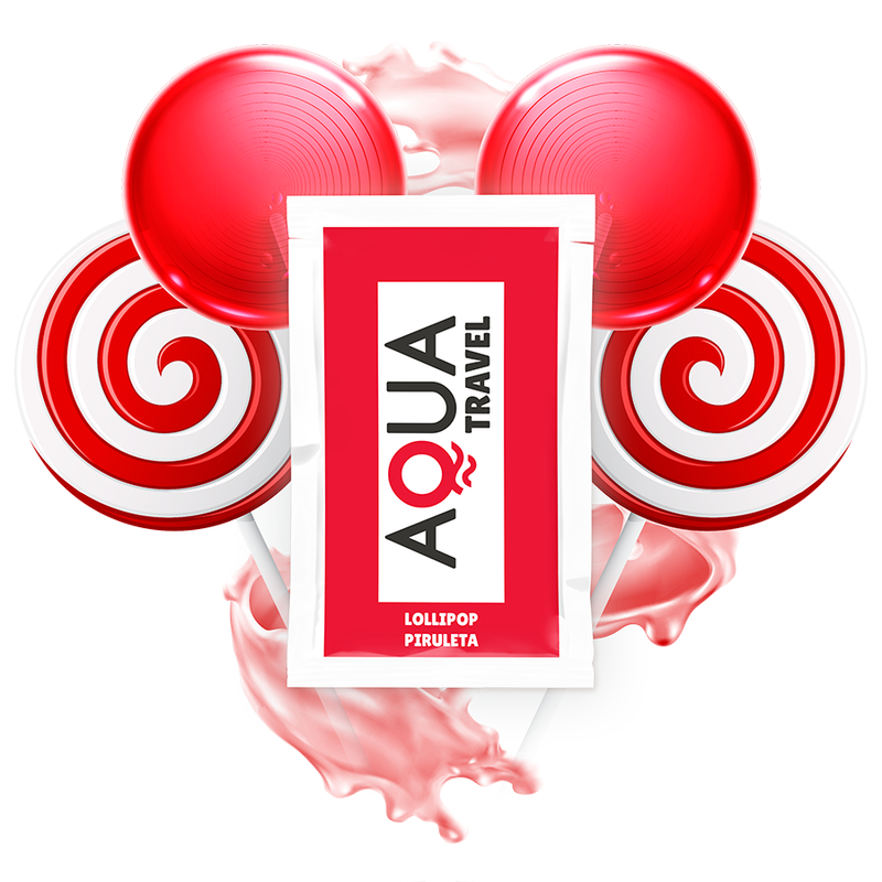 AQUA TRAVEL - LOLLIPOP FLAVOR WATERBASED LUBRICANT 6 ML