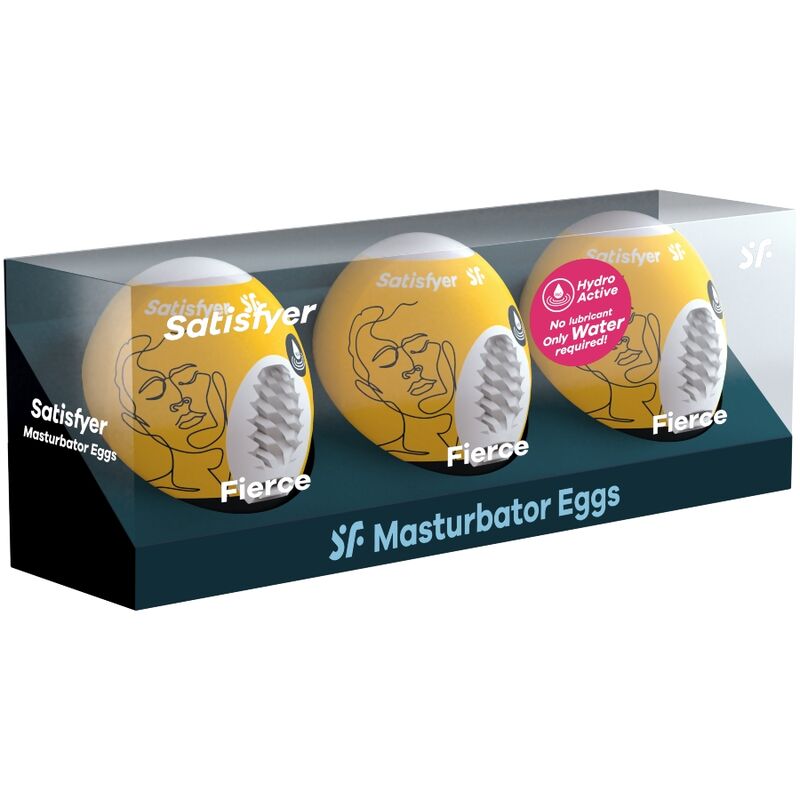 SATISFYER - 3 MASTURBATORS EGGS FIERCE