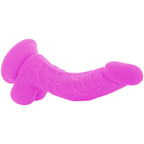 DIVERSIA - FLEXIBLE VIBRATING DILDO PURPLE 21.5 CM -O- 4.5 CM