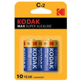 KODAK - MAX ALKALINE BATTERY C LR14 2 UNIT
