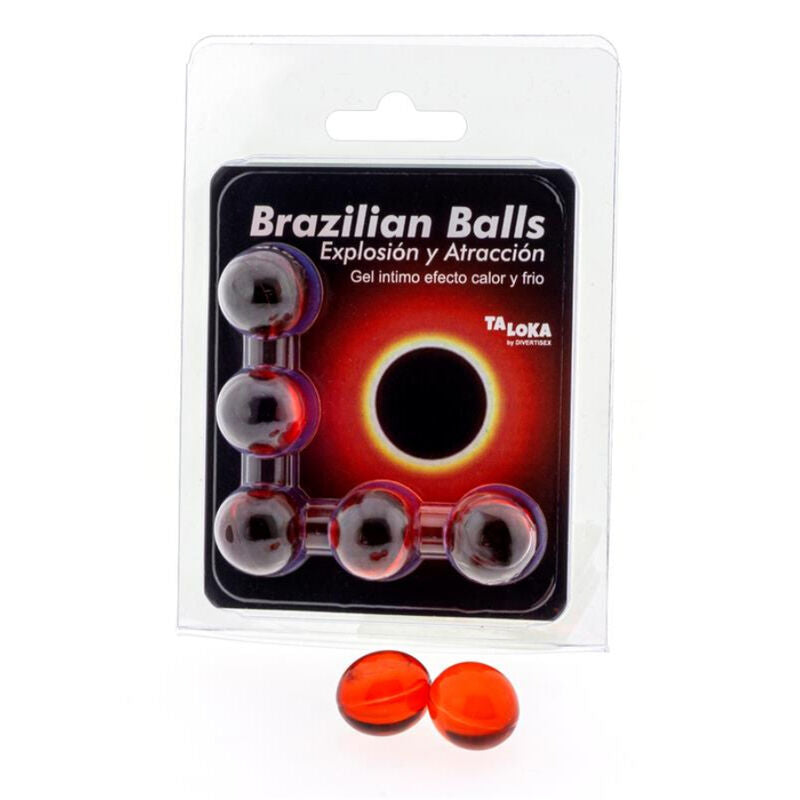 TALOKA - 5 BRAZILIAN BALLS HOT &amp; COLD EFFECT EXCITING GEL