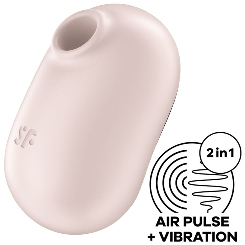 SATISFYER - PRO TO GO 2 DOUBLE AIR PULSE STIMULATOR &amp; VIBRATOR VIOLET