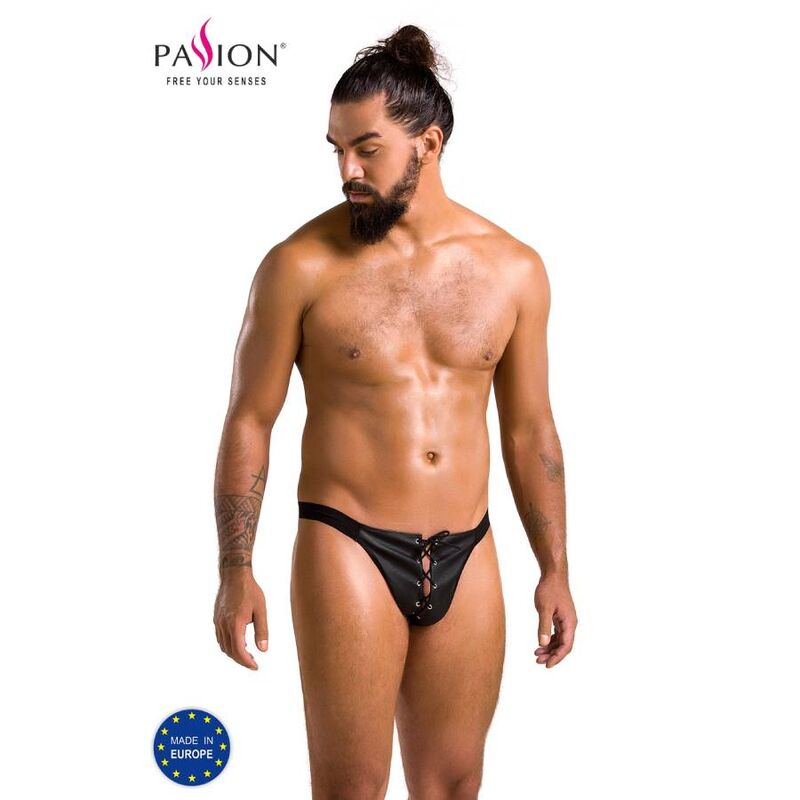 PASSION - 044 SLIP OPEN LEG BLACK L/XL