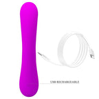 PRETTY LOVE - SINCERE VIBRATOR AND CLITORIS SUGAR PURPLE SILICONE