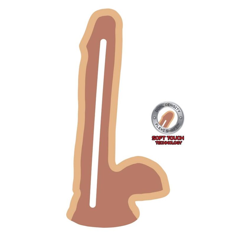 GOAT REAL - DUAL DENSITY DILDO 17 CM BALLS SKIN