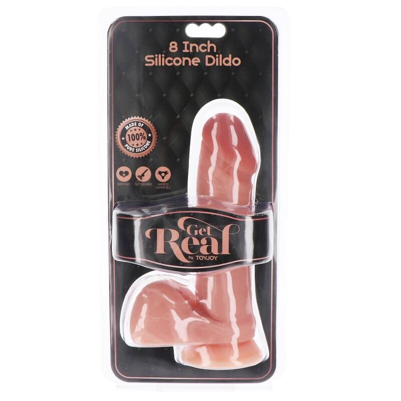 GOAT REAL - SILICONE DILDO 20.5 CM W BALLS SKIN
