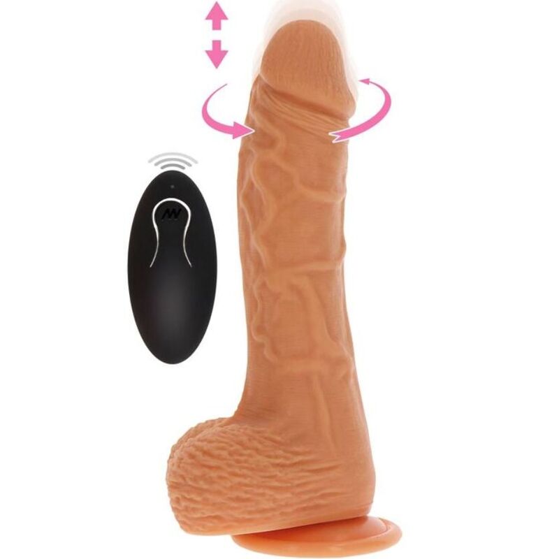 GET REAL - UP&amp;DOWN ROTATING VIBR DILDO SKIN