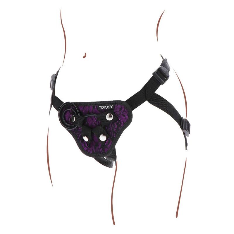 GOAT REAL - STRAP-ON LACE HARNESS PURPLE