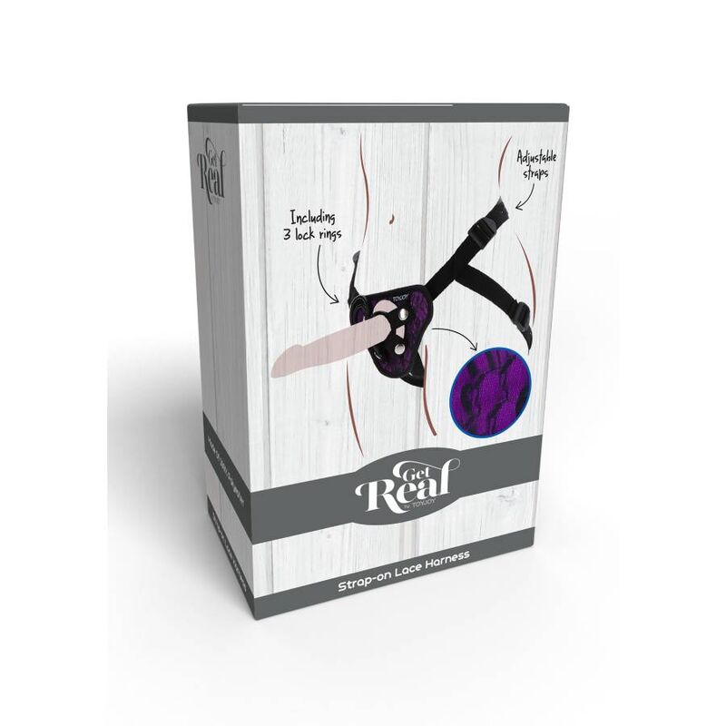 GOAT REAL - STRAP-ON LACE HARNESS PURPLE