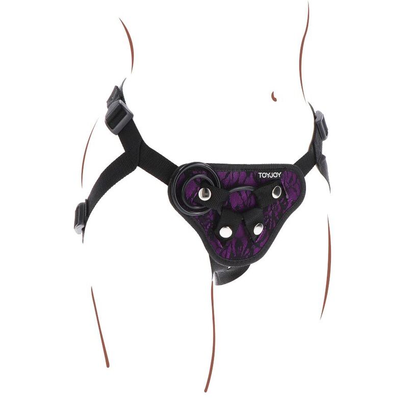 GOAT REAL - STRAP-ON LACE HARNESS PURPLE
