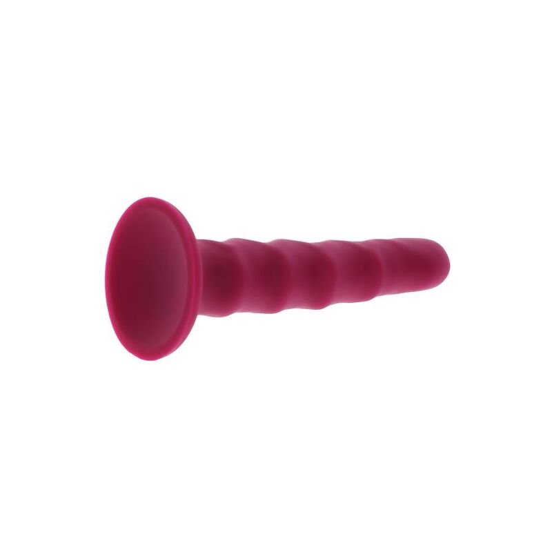 GOAT REAL - RIBBED DONG 12 CM RED