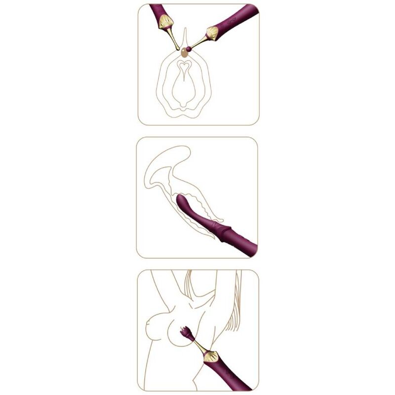 ZALO - BESS 2 CLITORAL MASSAGE PURPLE