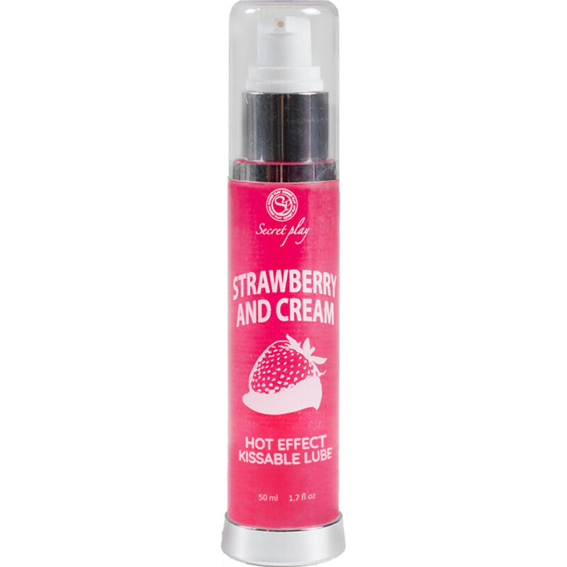 SECRETPLAY - LUBRICANT 2-1 HEAT EFFECT STRAWBERRY &amp; CREAM 50 ML
