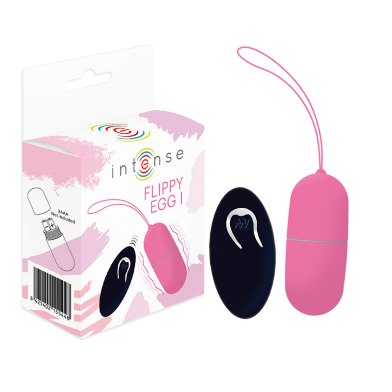 INTENSE - FLIPPY IN VIBRATING EGG WITH REMOTE CONTROL PINK