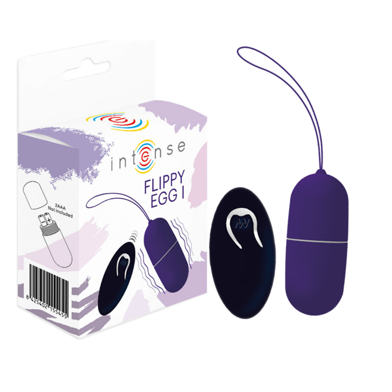 INTENSE - FLIPPY IN VIBRATING EGG WITH REMOTE CONTROL PURPLE