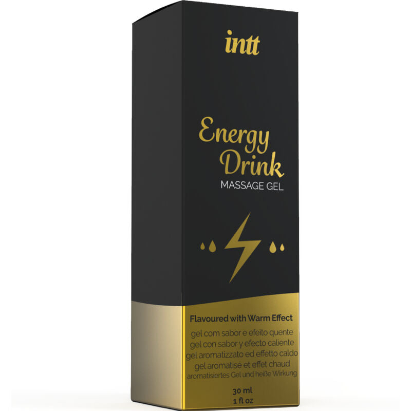 INTT MASSAGE &amp; ORAL SEX - MASSAGE GEL WITH FLAVORED ENERGY CA DRINK AND HEATING EFFECT