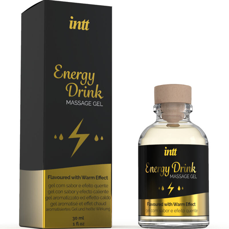 INTT MASSAGE &amp; ORAL SEX - MASSAGE GEL WITH FLAVORED ENERGY CA DRINK AND HEATING EFFECT