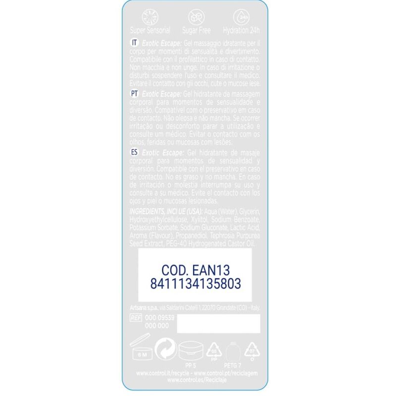 CONTROL - 2 IN 1 MASSAGE &amp; PLEASURE EXOTIC 200 ML