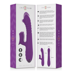 INTENSE - IGGY MULTIFUNCTION RECHARGEABLE VIBRATOR UP &amp; DOWN WITH CLITORAL STIMULATOR PURPLE