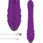 INTENSE - IGGY MULTIFUNCTION RECHARGEABLE VIBRATOR UP &amp; DOWN WITH CLITORAL STIMULATOR PURPLE