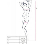 PASSION - BS100 BODYSTOCKING NEGRO TALLA UNICA