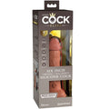 KING COCK - ELITE REALISTIC DILDO VIBRATING &amp; SILICONE 15.2 CM CARAMEL