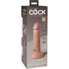 KING COCK - ELITE REALISTIC DILDO VIBRATING &amp; SILICONE 15.2 CM