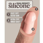 KING COCK - ELITE REALISTIC DILDO VIBRATING &amp; SILICONE 15.2 CM