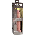 KING COCK - ELITE REALISTIC DILDO VIBRATOR &amp; SILICONE REMOTE CONTROL 23 CM