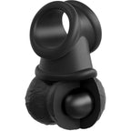KING COCK - ELITE DELUXE ADJUSTABLE HARNESS KIT RING WITH TESTICLES &amp; DILDO 20.3 CM