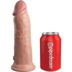 KING COCK - ELITE DELUXE ADJUSTABLE HARNESS KIT RING WITH TESTICLES &amp; DILDO 20.3 CM
