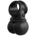 KING COCK - ELITE DELUXE ADJUSTABLE HARNESS KIT RING WITH TESTICLES &amp; DILDO 20.3 CM