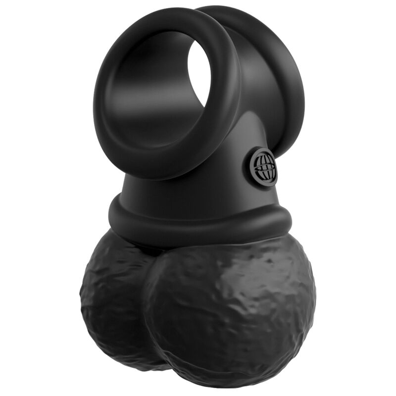 KING COCK - ELITE DELUXE ADJUSTABLE HARNESS KIT RING WITH TESTICLES &amp; DILDO 20.3 CM