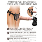 KING COCK - ELITE DELUXE ADJUSTABLE HARNESS KIT RING WITH TESTICLES &amp; DILDO 20.3 CM