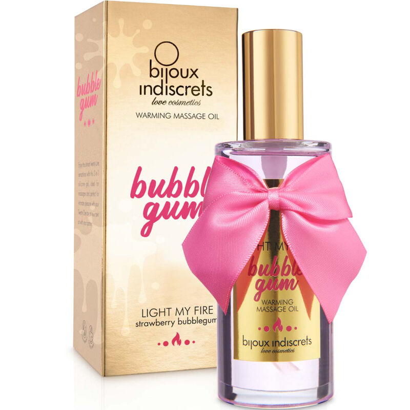 BIJOUX - INDISCRETS LIGHT MY FIRE MASSAGE OIL HEAT EFFECT GUM FLAVORS