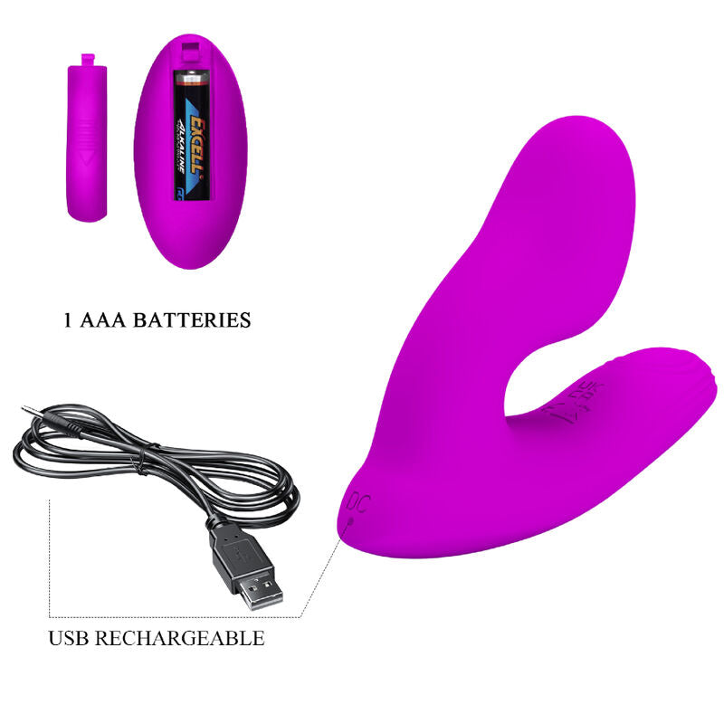 PRETTY LOVE - MELVIN CLITORIS MASSAGE WITH REMOTE CONTROL