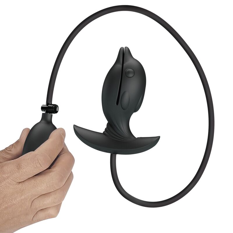PRETTY LOVE - INFLATABLE &amp; RECHARGEABLE DOLPHIN ANAL PLUG