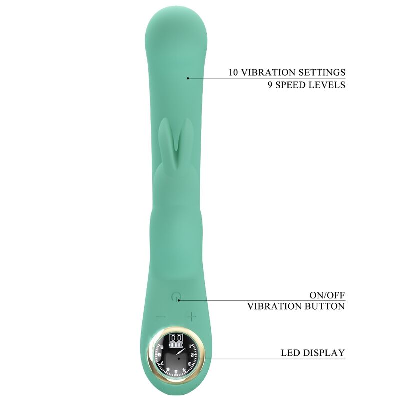 PRETTY LOVE - LAMAR RABBIT VIBRATOR &amp; GREEN G-SPOT