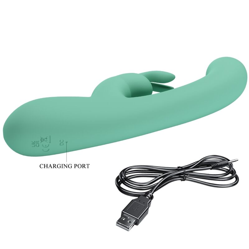PRETTY LOVE - LAMAR RABBIT VIBRATOR &amp; GREEN G-SPOT