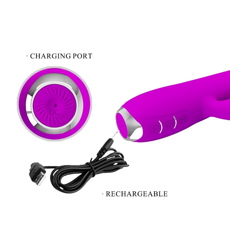 PRETTY LOVE - REGINA RECHARGEABLE VIBRATOR-SUGAR PURPLE