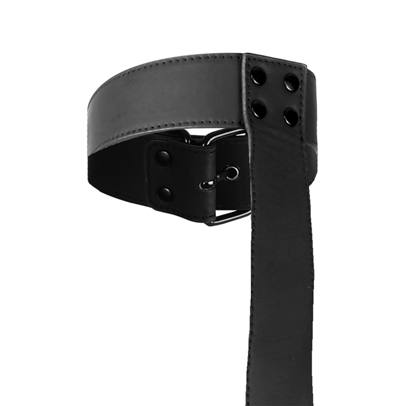 FETISH SUBMISSIVE BONDAGE - COLLAR &amp; WRIST CUFFS BODY RESTRAINT SET