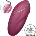 SATISFYER - TAP &amp; CLIMAX 1 VIBRADOR LAY-ON ROJO