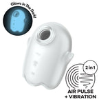 SATISFYER - GLOWING GHOST AIR PULSE &amp; VIBRADOR AMARILLO