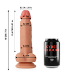 CYBER SILICON - JUDE ULTRA REALISTIC SOFT LIQUID SILICONE 18 CM -O- 3.2 CM