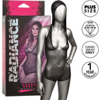 CALEXOTICS - RADIANCE HOODED DEEP V BODYSUIT PLUS SIZE